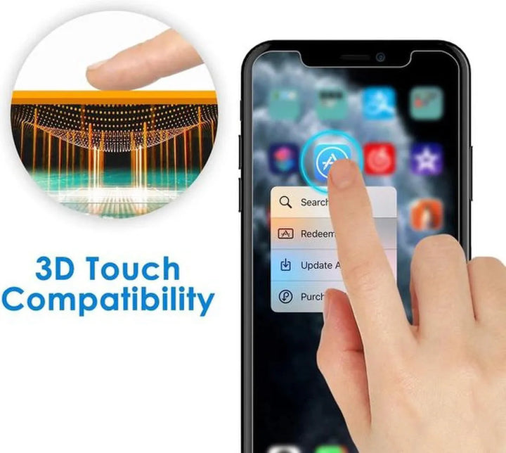 iPhone X/XS Hoesjes – Siliconen Backcover – Schokbestendig – 2x Gehard Glas Screenprotector – Zwart-Ilumina Benelux