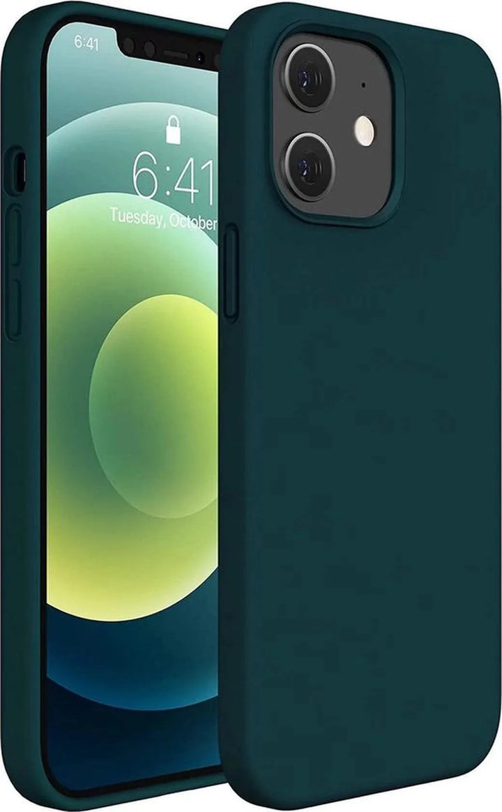 iPhone 11 Pro Max Hoesjes – Liquid Siliconen Backcover – Flexibel TPU – Schokbestendig – Groen-Ilumina Benelux