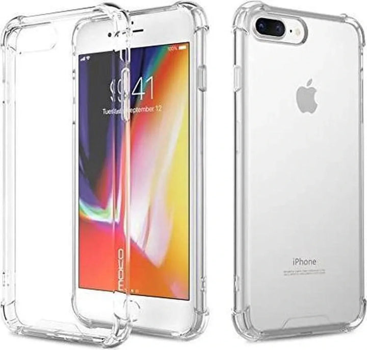 iPhone SE 2020/7/8 Hoesjes – Siliconen Backcover – Schokbestendig – 2 Pack Screenprotector Gehard Glas-Ilumina Benelux