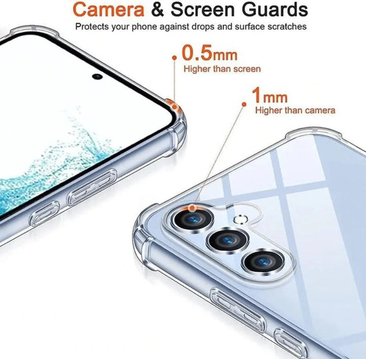 Samsung Galaxy A14 Hoesjes – Siliconen Backcover – Schokbestendig – Transparant – 4G & 5G-Ilumina Benelux