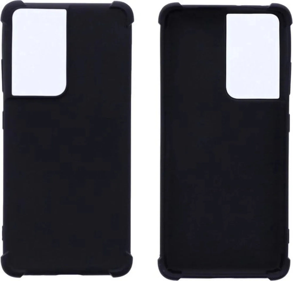 Samsung Galaxy S21 Ultra Hoesjes – Siliconen Backcover – Flexibel – Schokbestendig – Zwart-Ilumina Benelux