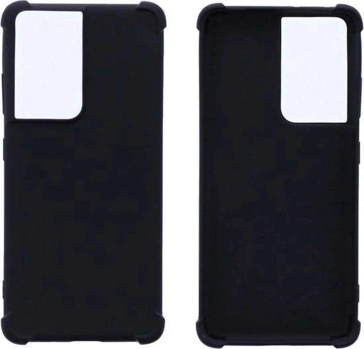 Samsung Galaxy S21 Ultra Hoesjes – Siliconen Backcover – Flexibel – Schokbestendig – Zwart-Ilumina Benelux
