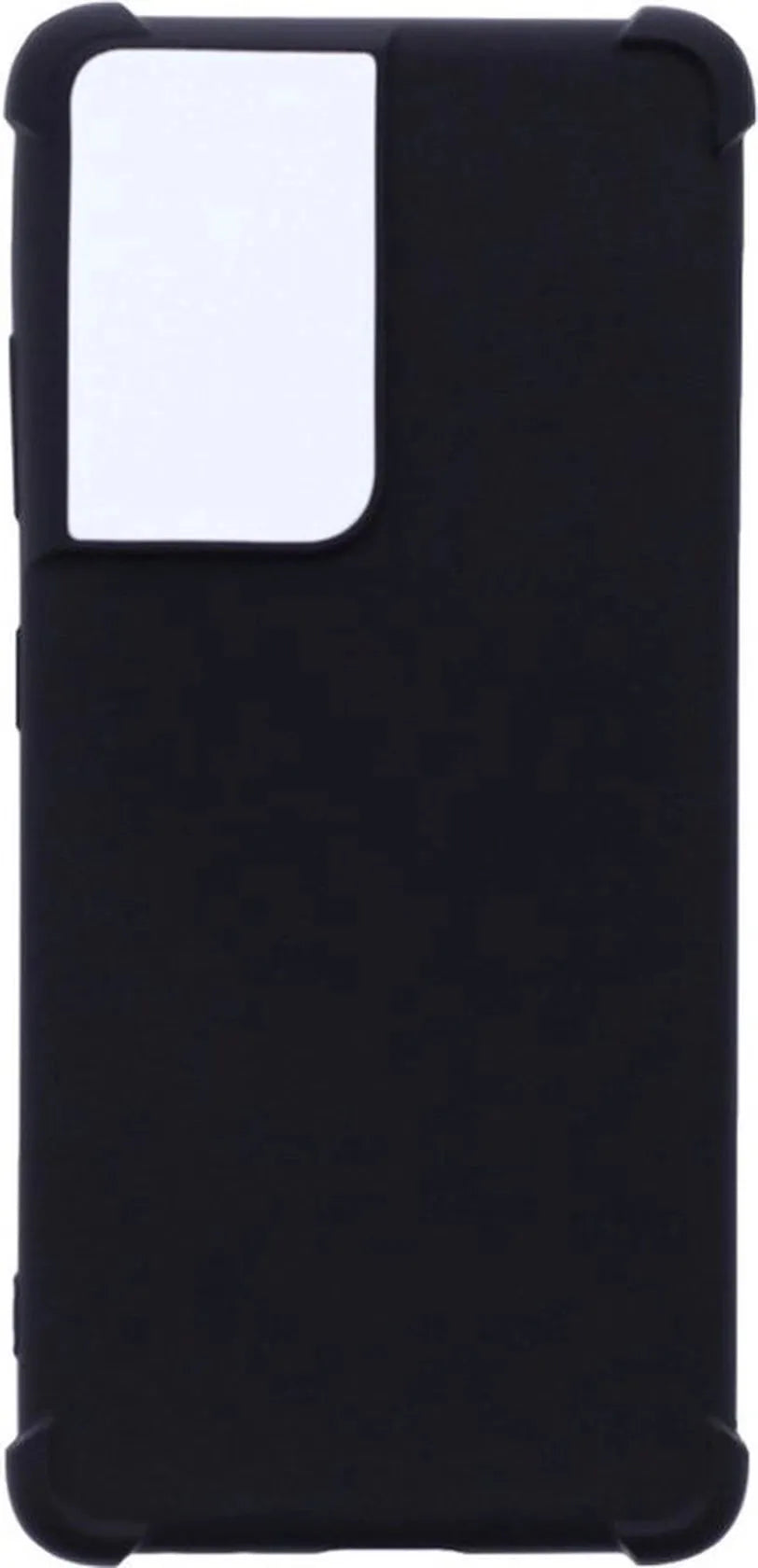 Samsung Galaxy S21 Ultra Hoesjes – Siliconen Backcover – Flexibel – Schokbestendig – Zwart-Ilumina Benelux