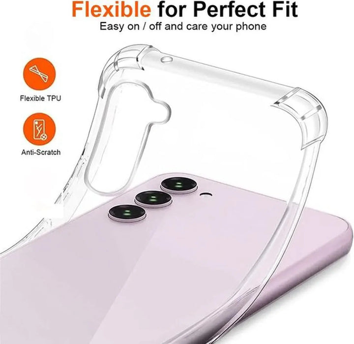 Samsung Galaxy S23 Hoesjes – Anti-Shock Siliconen Backcover – Inclusief 3 Pack Screenprotector Gehard Glas-Ilumina Benelux