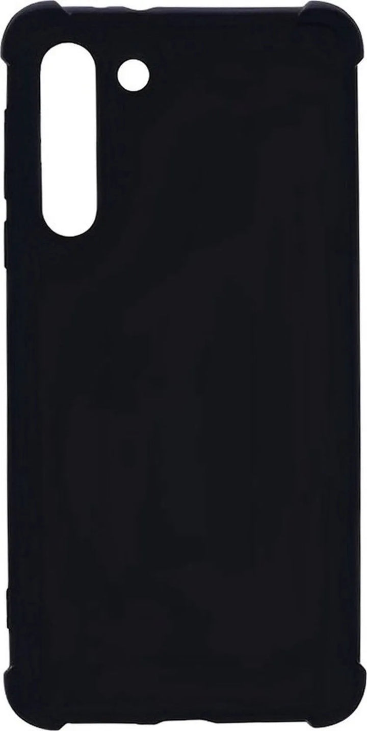 Samsung Galaxy S23 Hoesjes – Anti-Shock Siliconen Backcover – Inclusief 3x Screenprotector Gehard Glas – Zwart-Ilumina Benelux