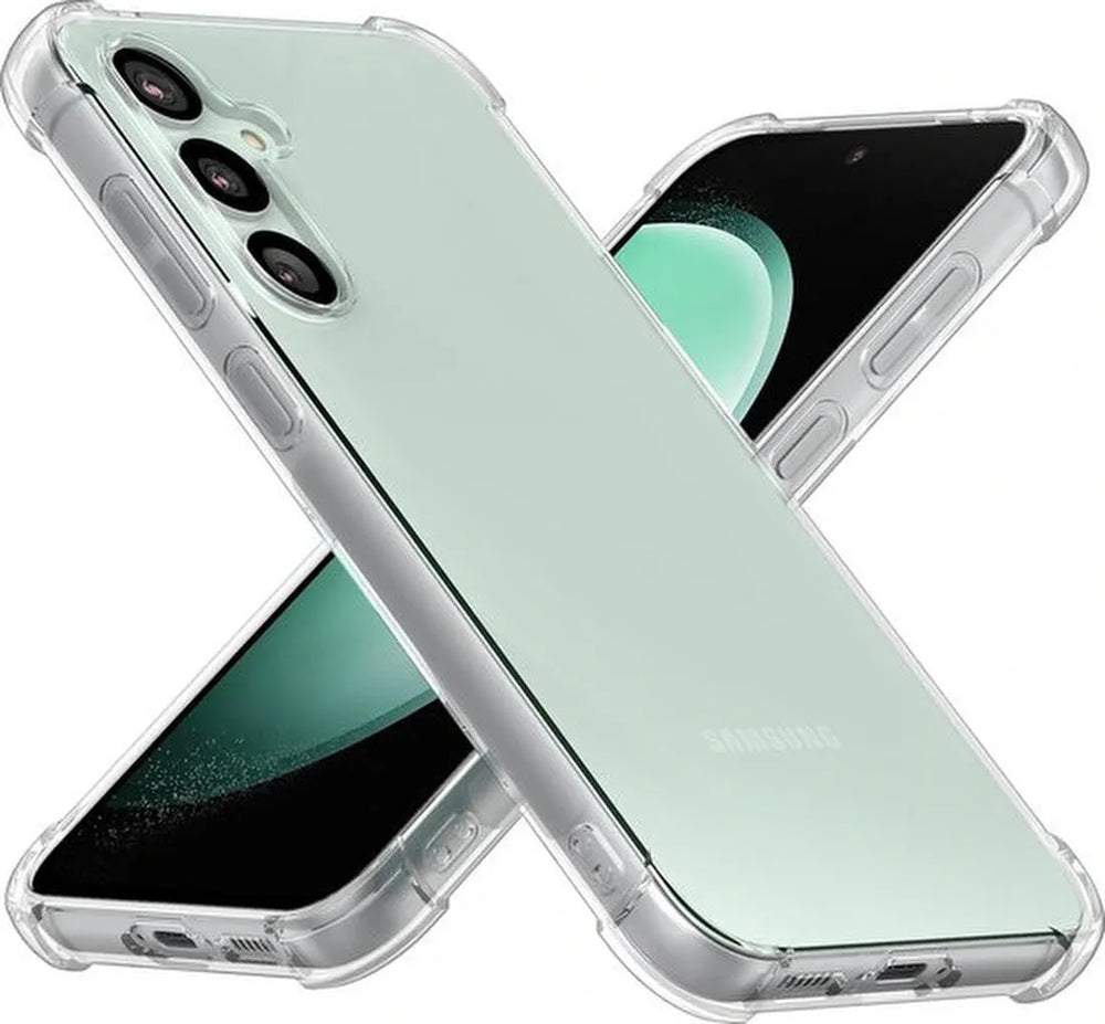 Samsung Galaxy S23 Plus Hoesjes – Siliconen Backcover – Schokbestendig Anti-Shock – 3x Screenprotector Gehard Glas – Transparant-Ilumina Benelux