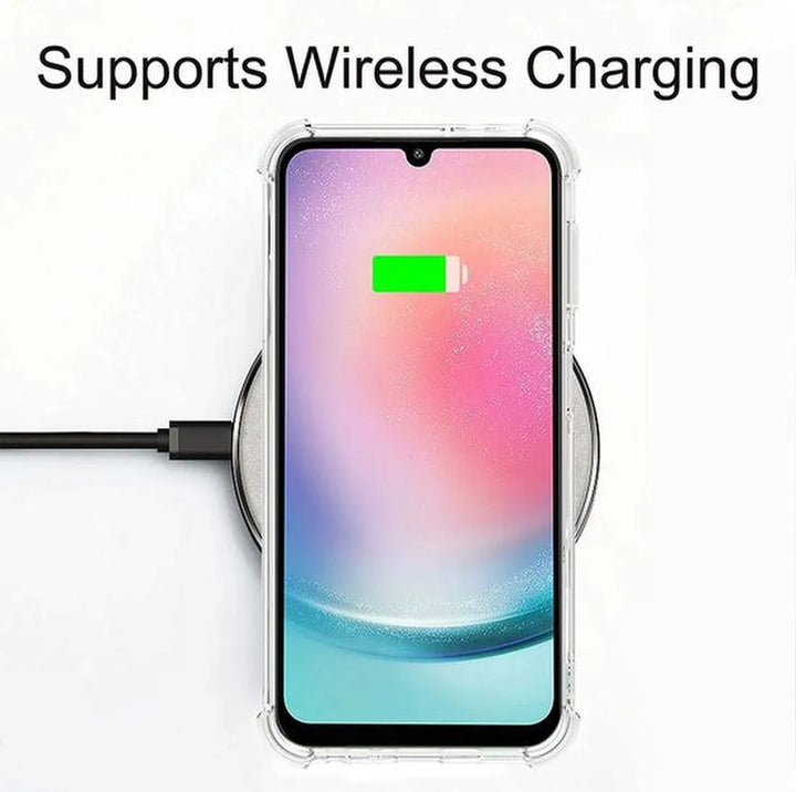 Samsung Galaxy A25 Hoesjes – Siliconen Backcover – Schokbestendig – Met 3x Screenprotector Gehard Glas – Transparant-Ilumina Benelux
