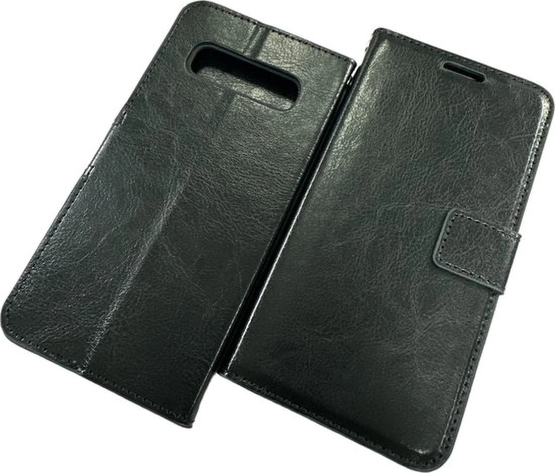 Portemonnee Book Case Hoesje Geschikt voor: Samsung Galaxy S10 - zwart