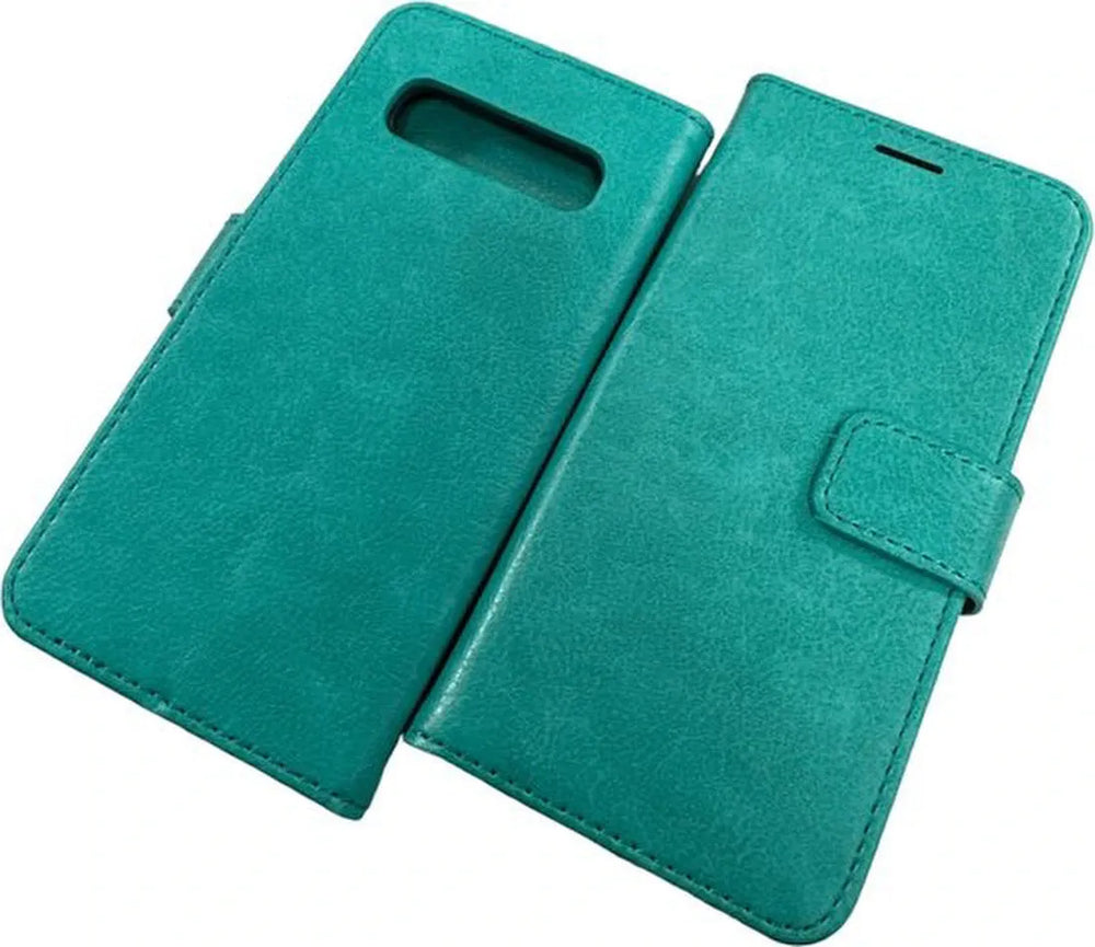 Samsung Galaxy S10 Hoesjes – Portemonnee Book Case – Pasjeshouder – Magneetsluiting – Mint Groen-Ilumina Benelux