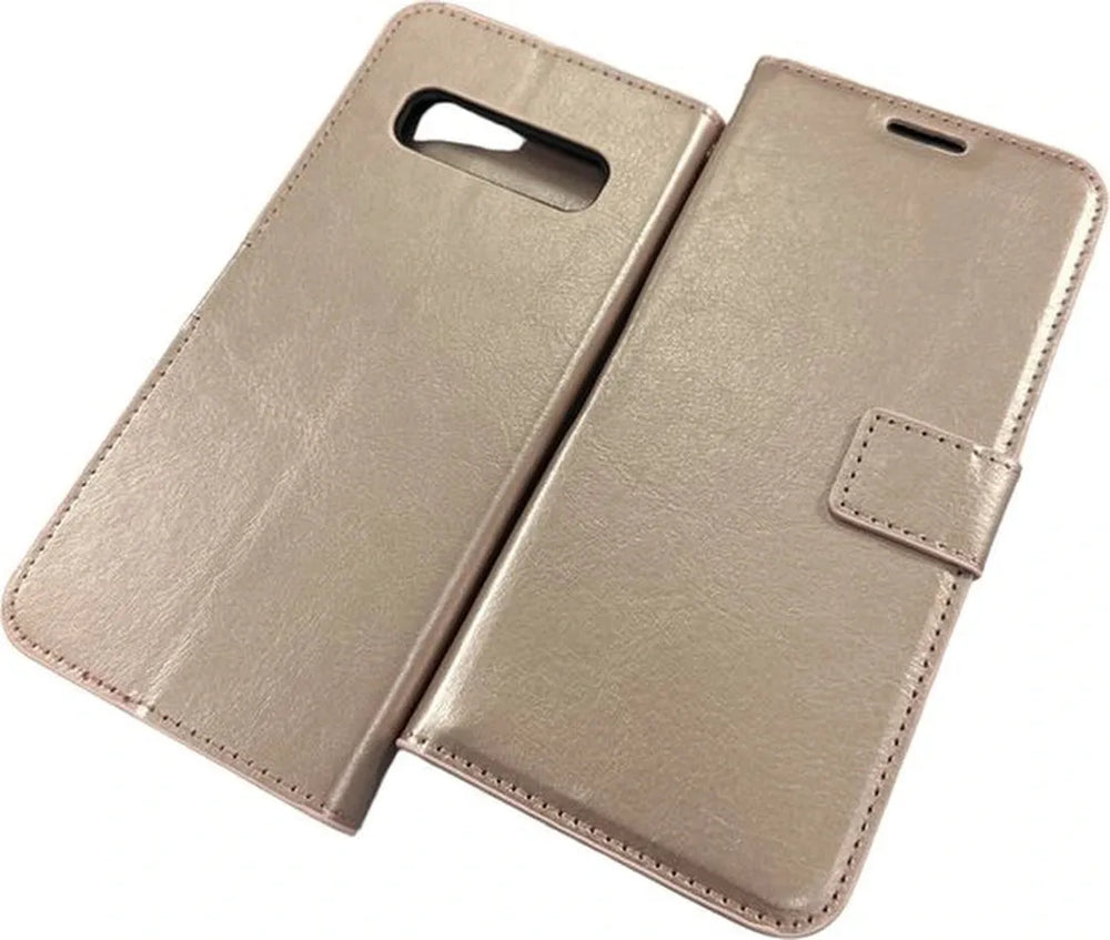 Samsung Galaxy S10 Plus Hoesjes – Portemonnee Book Case – Pasjeshouder – Magneetsluiting – Roségoud-Ilumina Benelux