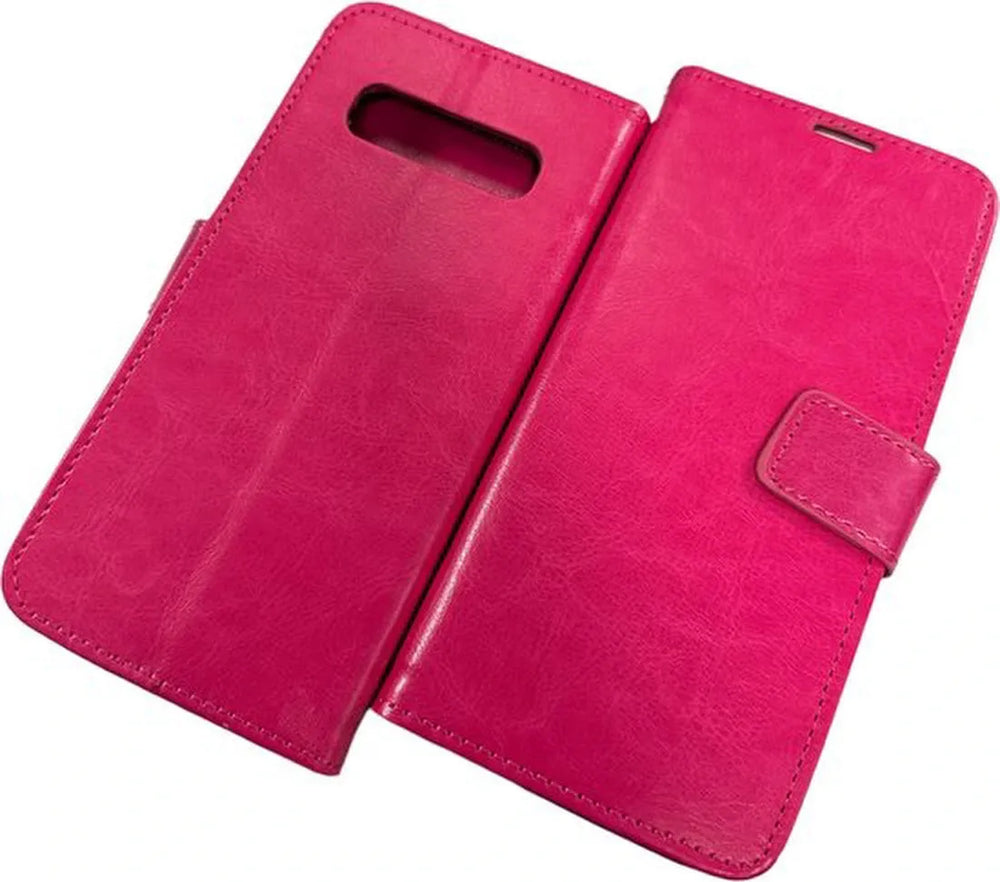 Samsung Galaxy S10 Plus Hoesjes – Portemonnee Book Case – Pasjeshouder – Magneetsluiting – Roze-Ilumina Benelux