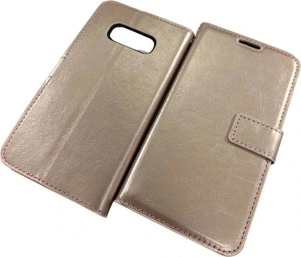 Samsung Galaxy S10E Hoesjes – Portemonnee Book Case – Pasjeshouder – Magneetsluiting – Roségoud-Ilumina Benelux