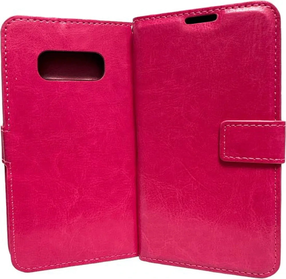 Samsung Galaxy S10E Hoesjes – Portemonnee Book Case – Pasjeshouder – Magneetsluiting – Roze-Ilumina Benelux