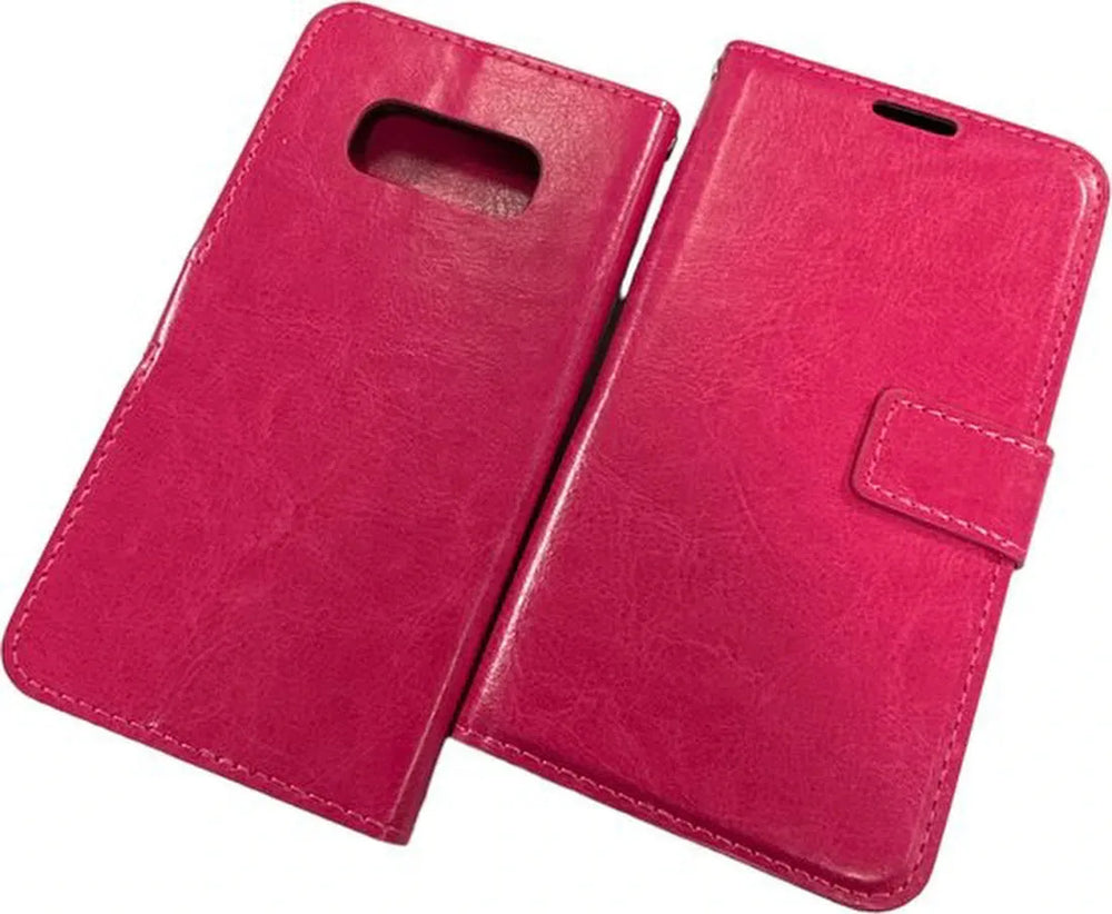 Samsung Galaxy S10e Hoesjes – Portemonnee Book Case – Pasjeshouder – Magneetsluiting – Rood-Ilumina Benelux