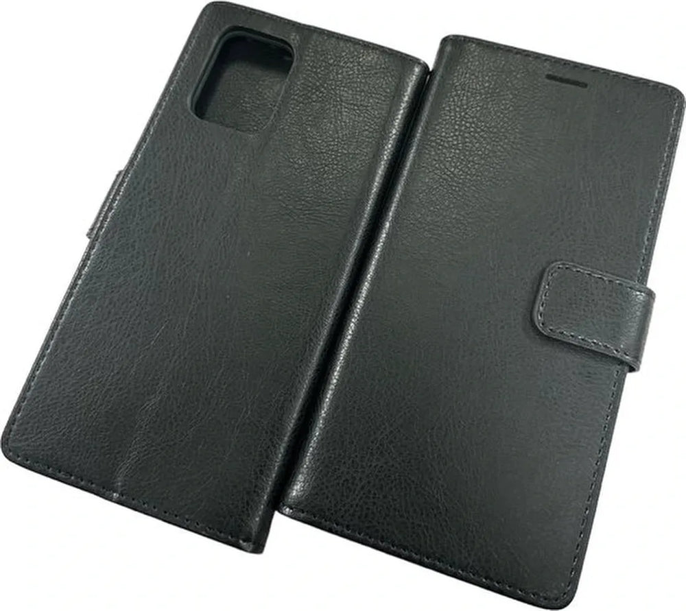 Samsung Galaxy S10 Lite Hoesjes – Portemonnee Book Case – Pasjeshouder – Magneetsluiting – Zwart-Ilumina Benelux