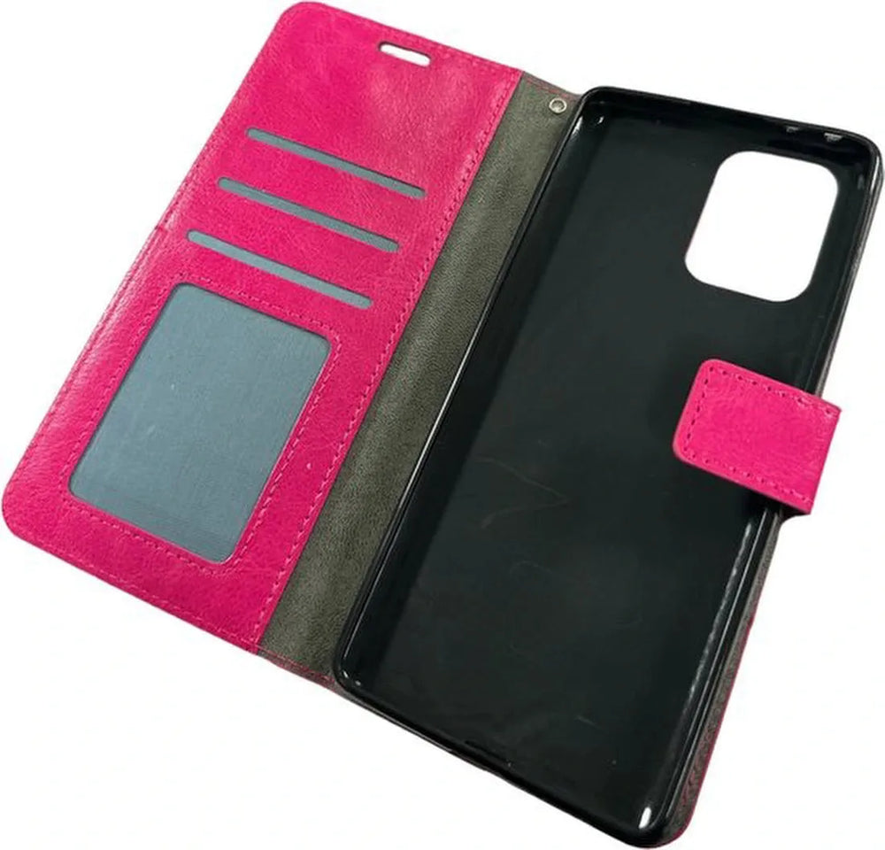 Samsung Galaxy S10 Lite Hoesjes – Portemonnee Book Case – Pasjeshouder – Magneetsluiting – Roze-Ilumina Benelux