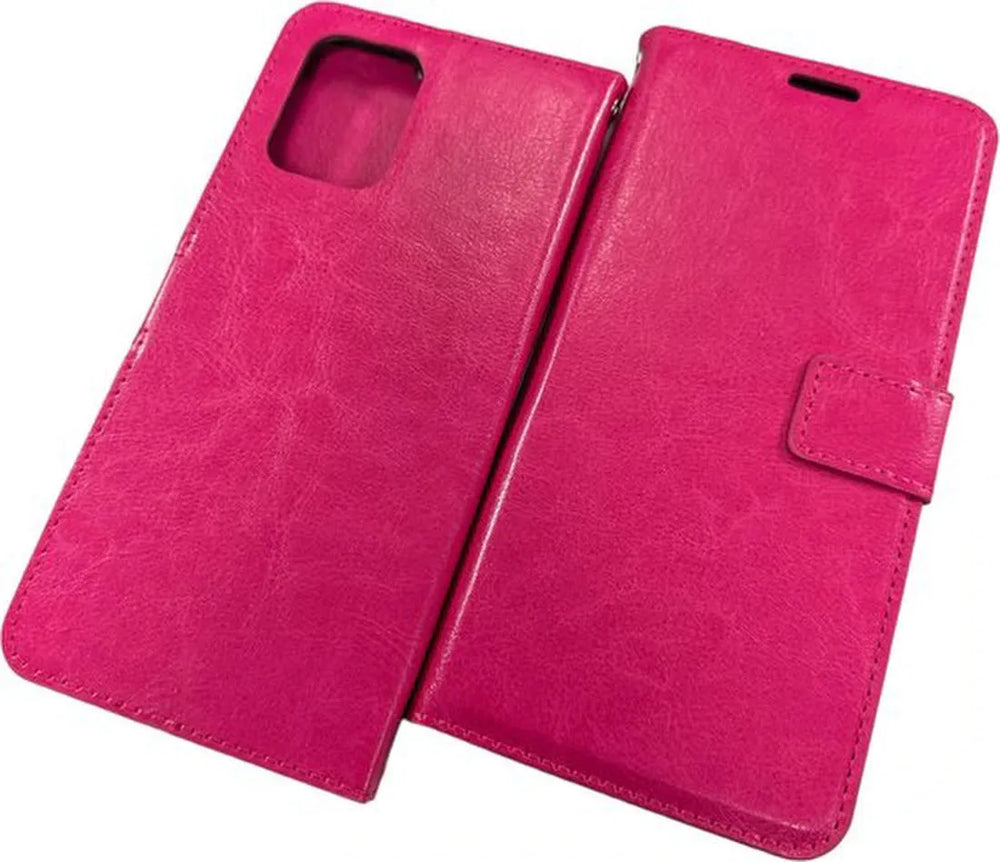 Samsung Galaxy S10 Lite Hoesjes – Portemonnee Book Case – Pasjeshouder – Magneetsluiting – Roze-Ilumina Benelux