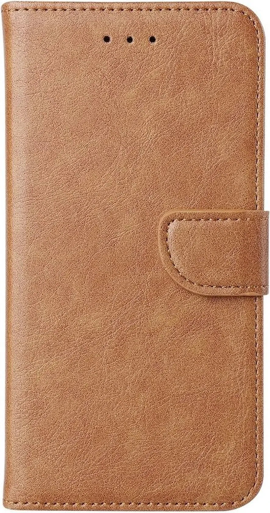 Samsung Galaxy S23 FE Hoesjes – Portemonnee Book Case – Pasjeshouder – Magneetsluiting – Lichtbruin-Ilumina Benelux