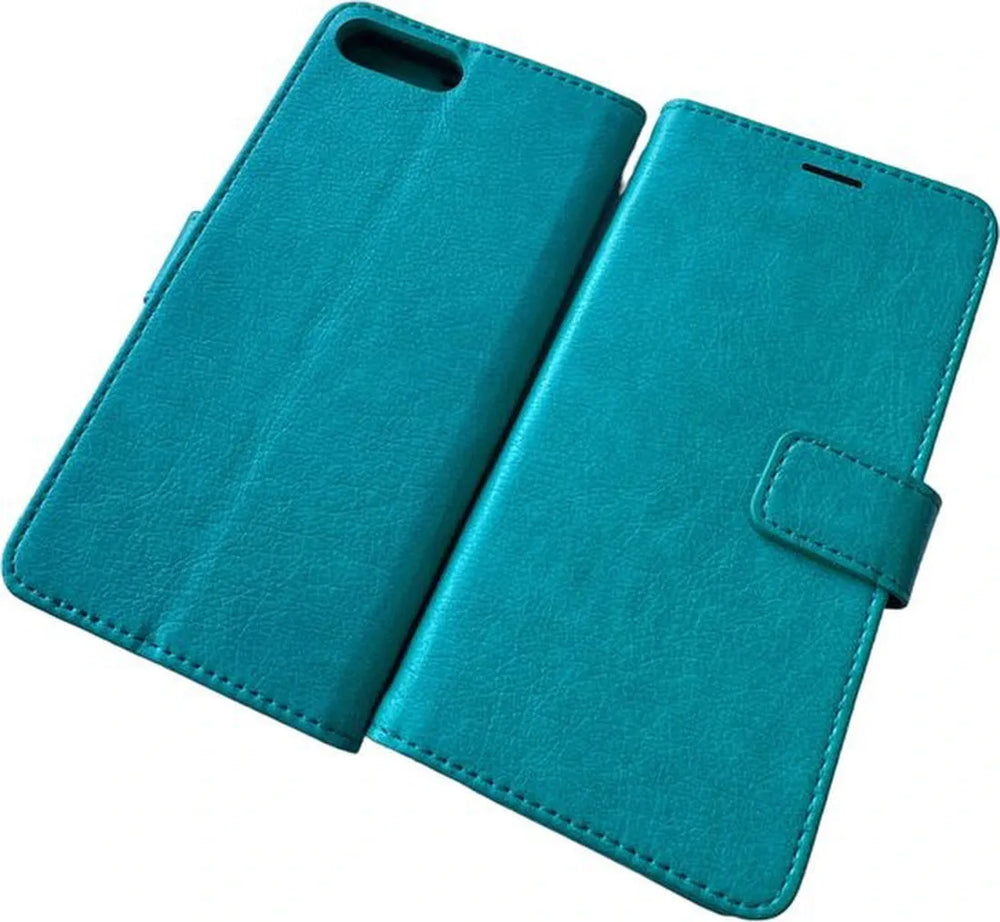 iPhone 7 Plus / 8 Plus Hoesjes – Portemonnee Book Case – Pasjeshouder – Magneetsluiting – Mint Groen-Ilumina Benelux