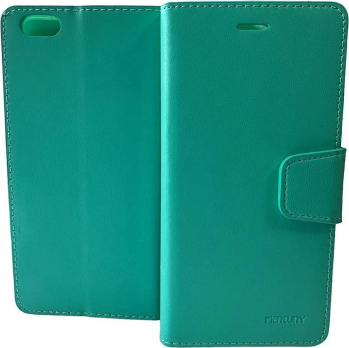 iPhone 6 Plus/6S Plus Hoesjes – Portemonnee Book Case – Pasjeshouder – Magneetsluiting – Mint Groen-Ilumina Benelux