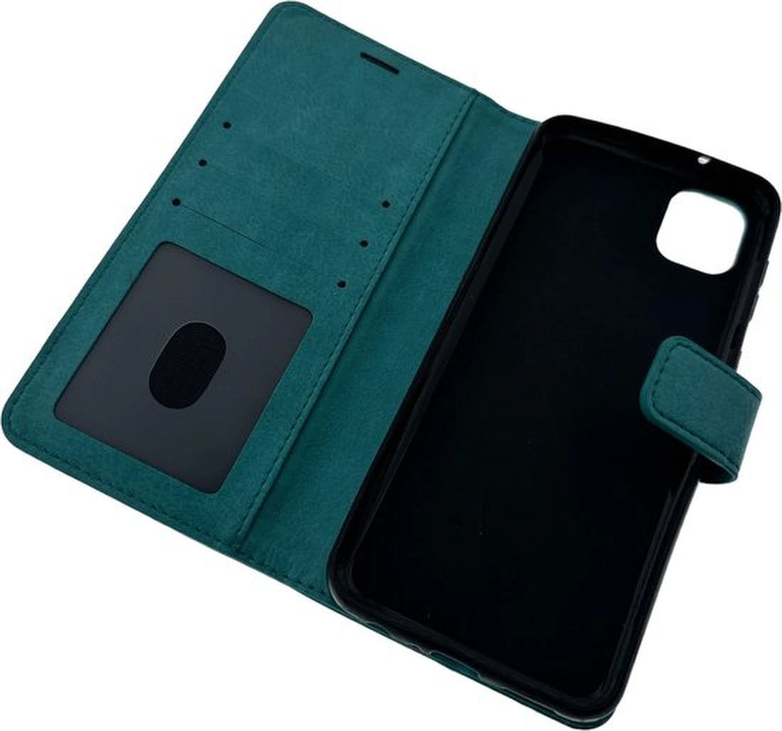 Portemonnee Book Case Hoesje Geschikt voor: Samsung Galaxy A04 - Turquoise
