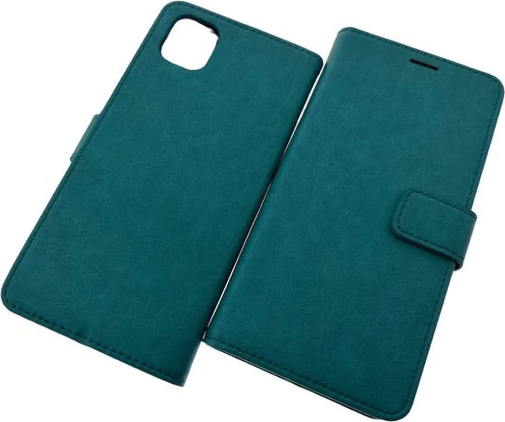 Samsung Galaxy A04 Hoesjes – Portemonnee Book Case – Pasjeshouder – Magneetsluiting – Turquoise-Ilumina Benelux
