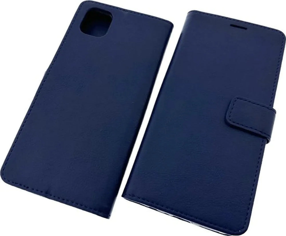 Samsung Galaxy A04 Hoesjes – Portemonnee Book Case – Pasjeshouder – Magneetsluiting – Blauw-Ilumina Benelux