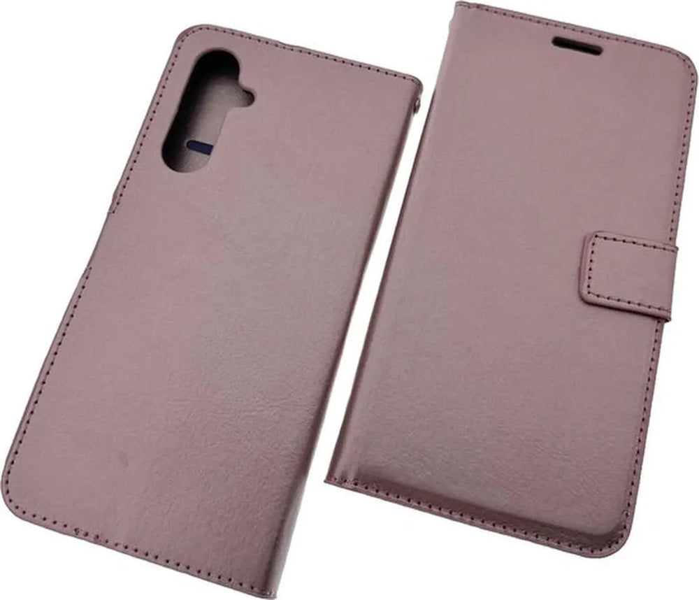 Samsung Galaxy A25 Hoesjes – Portemonnee Book Case – Pasjeshouder – Magneetsluiting – Roségoud-Ilumina Benelux