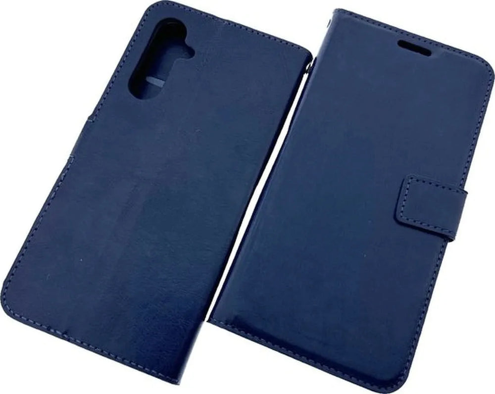 Samsung Galaxy A34 5G Hoesjes – Portemonnee Book Case – Pasjeshouder – Magneetsluiting – Blauw-Ilumina Benelux