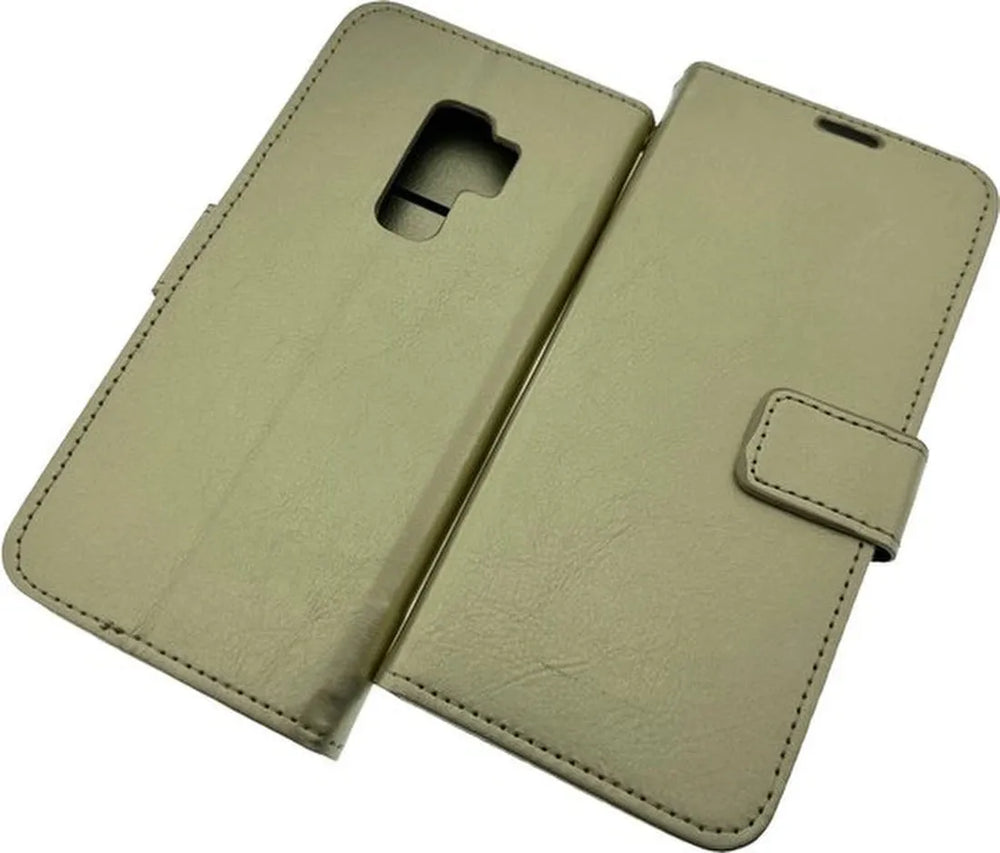Samsung Galaxy S9 Hoesjes – Portemonnee Book Case – Pasjeshouder – Magneetsluiting – Goud-Ilumina Benelux