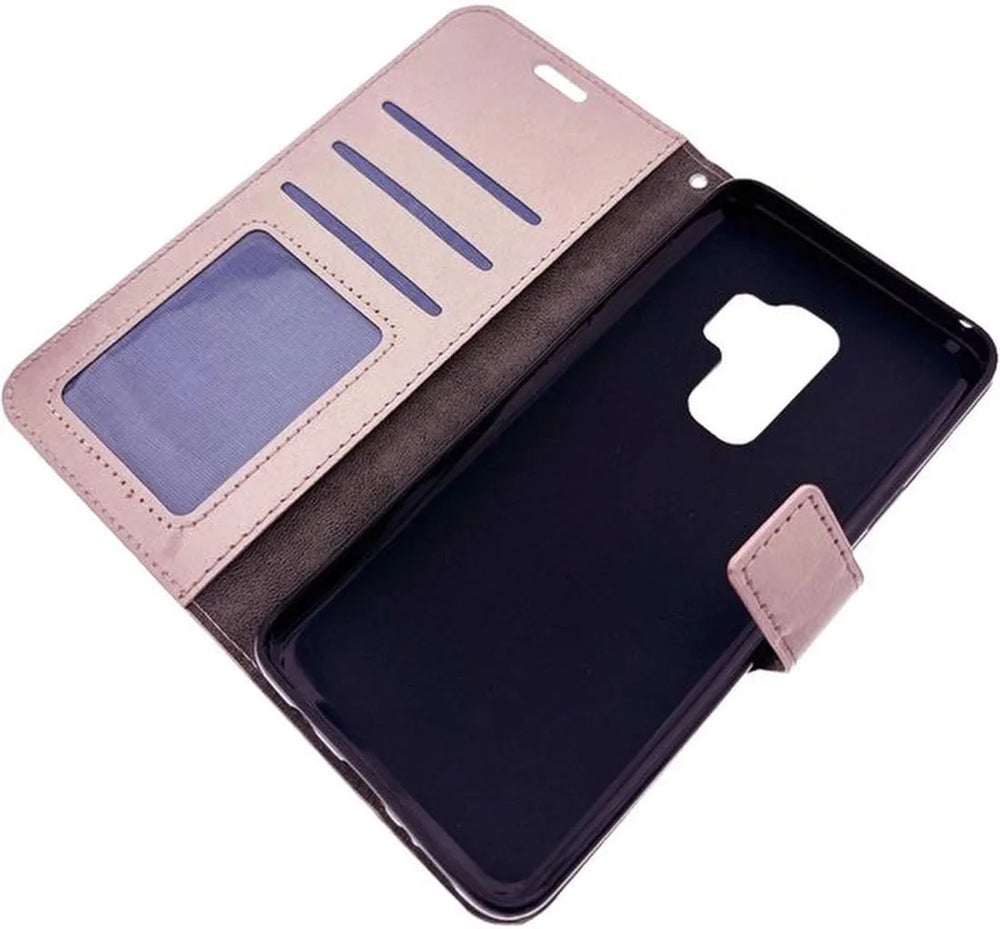 Samsung Galaxy S9 Hoesjes – Portemonnee Book Case – Pasjeshouder – Magneetsluiting – Roségoud-Ilumina Benelux