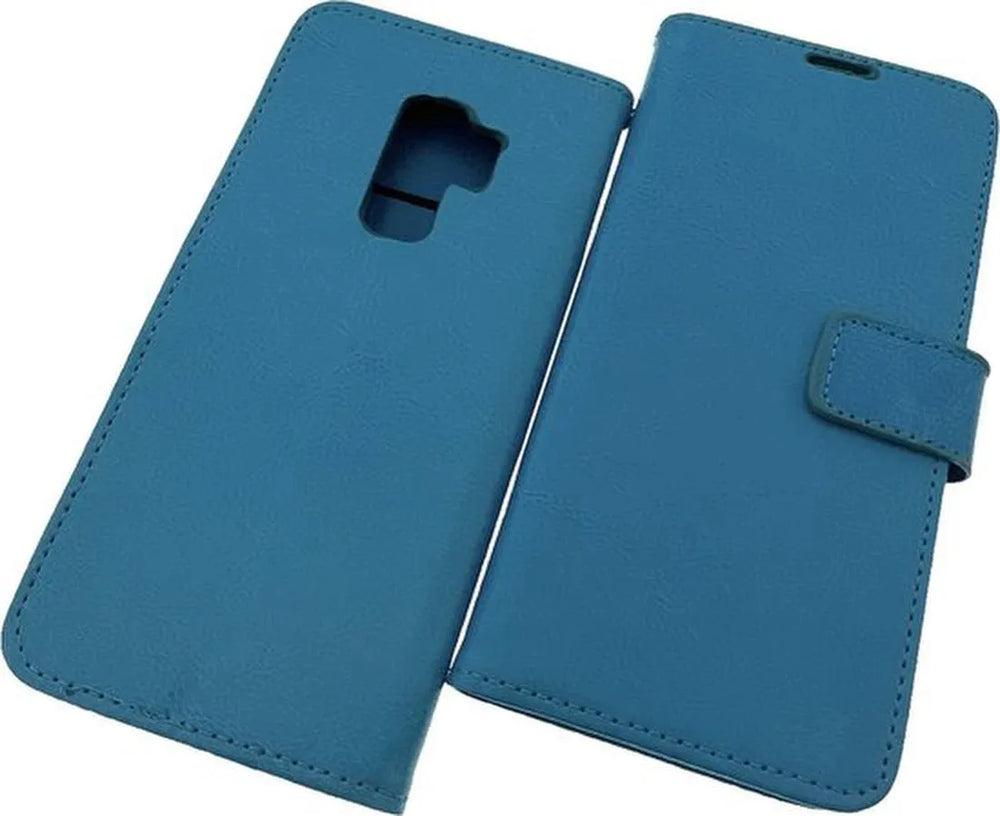 Samsung Galaxy S9 Plus Hoesjes – Portemonnee Book Case – Pasjeshouder – Magneetsluiting – Turquoise-Ilumina Benelux
