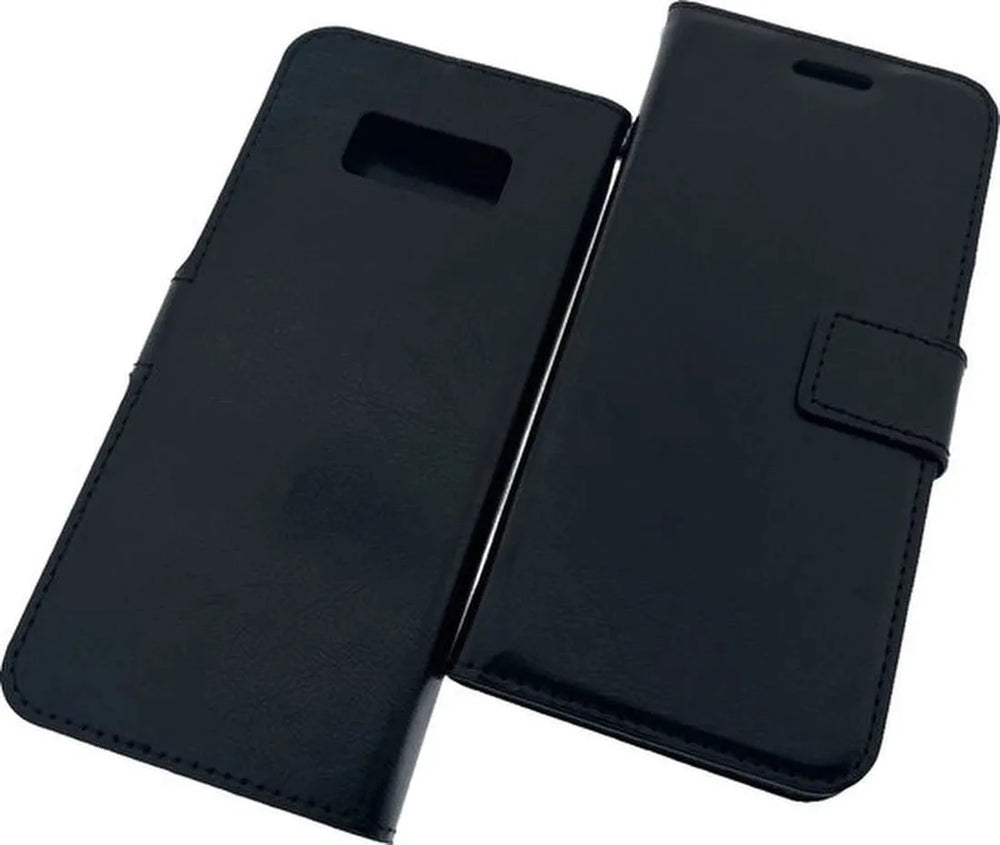 Samsung Galaxy S8 Hoesjes – Portemonnee Book Case – Pasjeshouder – Magneetsluiting – Zwart-Ilumina Benelux