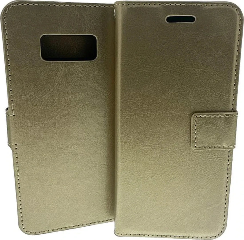 Samsung Galaxy S8 Hoesjes – Portemonnee Book Case – Pasjeshouder – Magneetsluiting – Goud-Ilumina Benelux