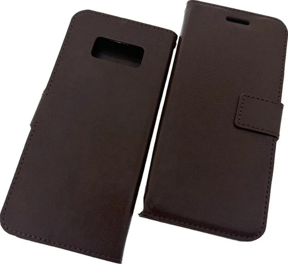 Samsung Galaxy S8 Plus Hoesjes – Portemonnee Book Case – Pasjeshouder – Magneetsluiting – Bruin-Ilumina Benelux