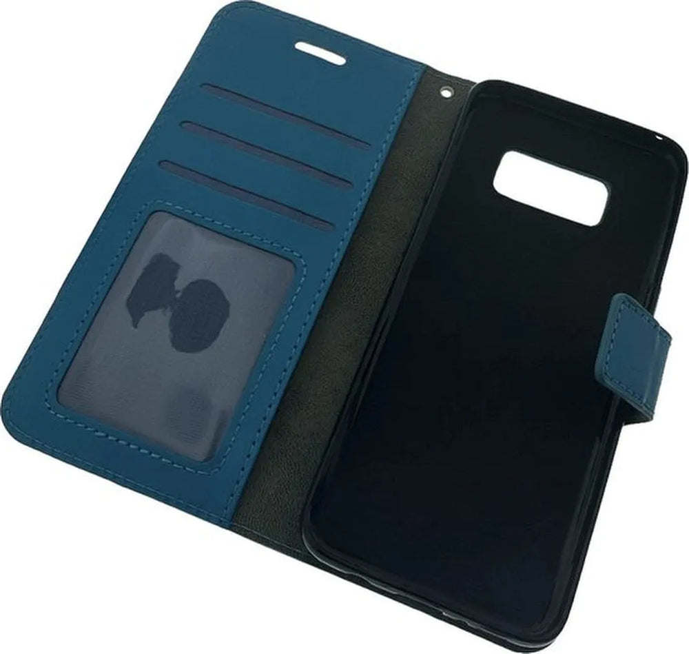 Samsung Galaxy S8 Plus Hoesjes – Portemonnee Book Case – Pasjeshouder – Magneetsluiting – Turquoise-Ilumina Benelux