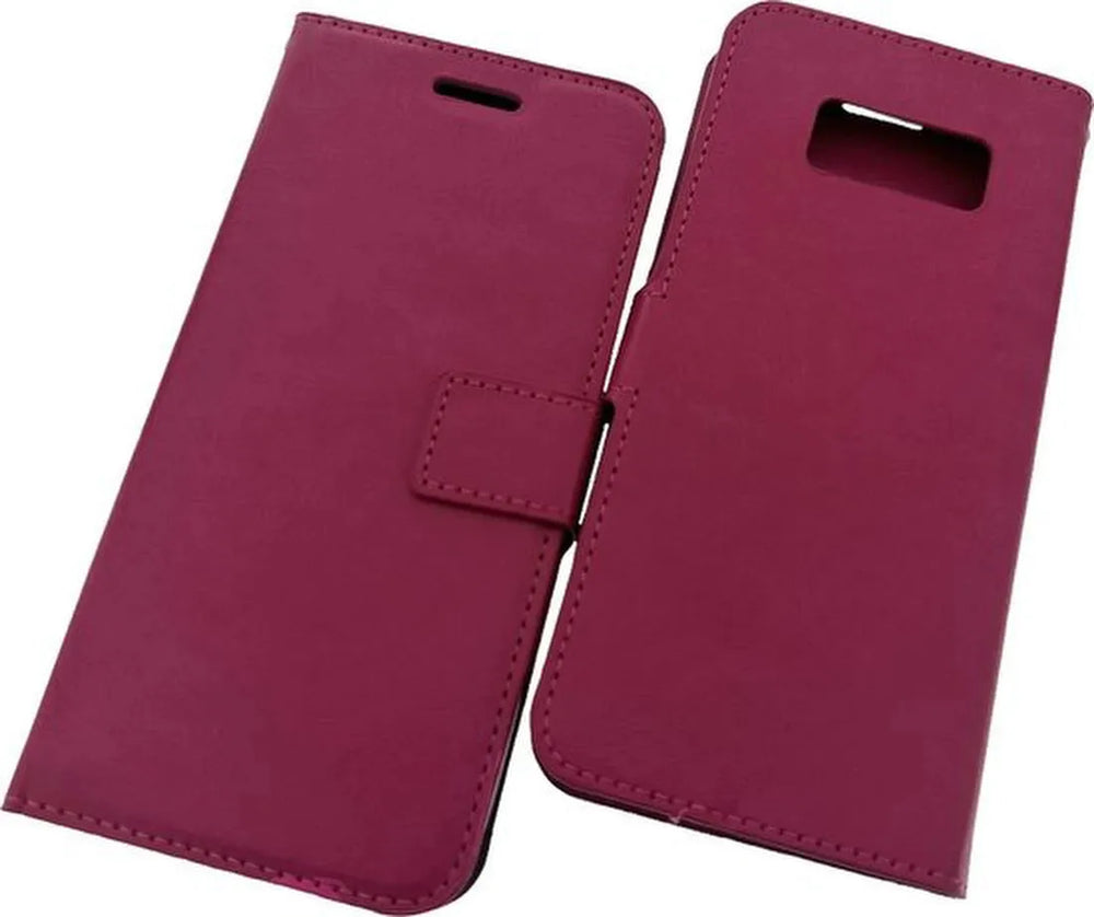 Samsung Galaxy S8 Plus Hoesjes – Portemonnee Book Case – Pasjeshouder – Magneetsluiting – Roze-Ilumina Benelux