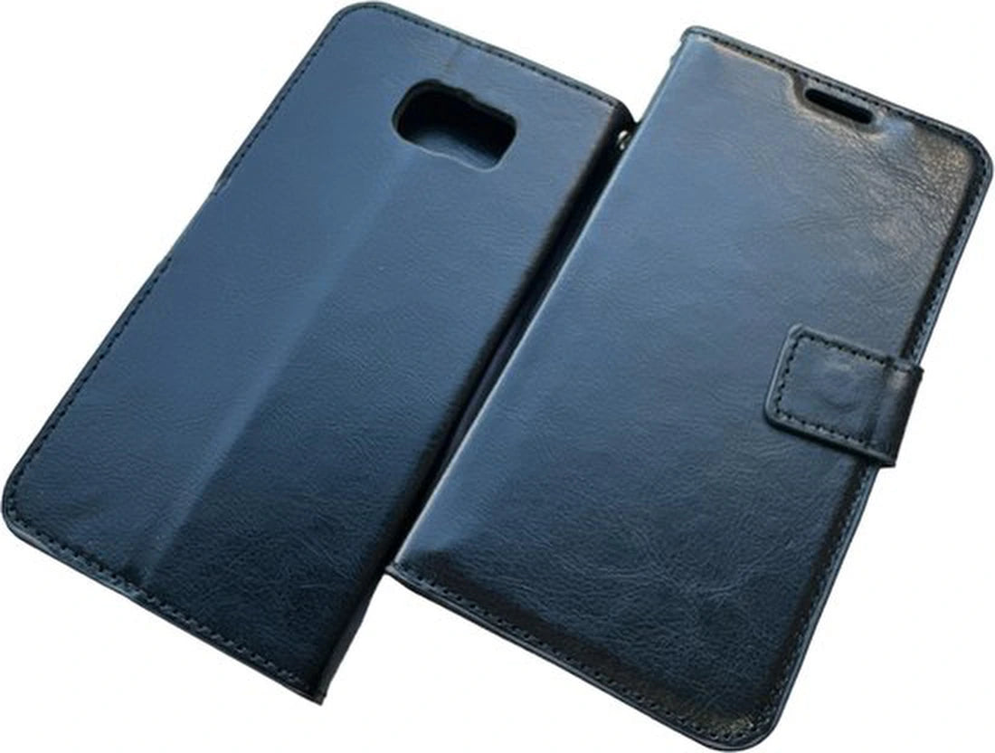 Portemonnee Book Case Hoesje Geschikt voor: Samsung Galaxy S7 Edge - Zwart