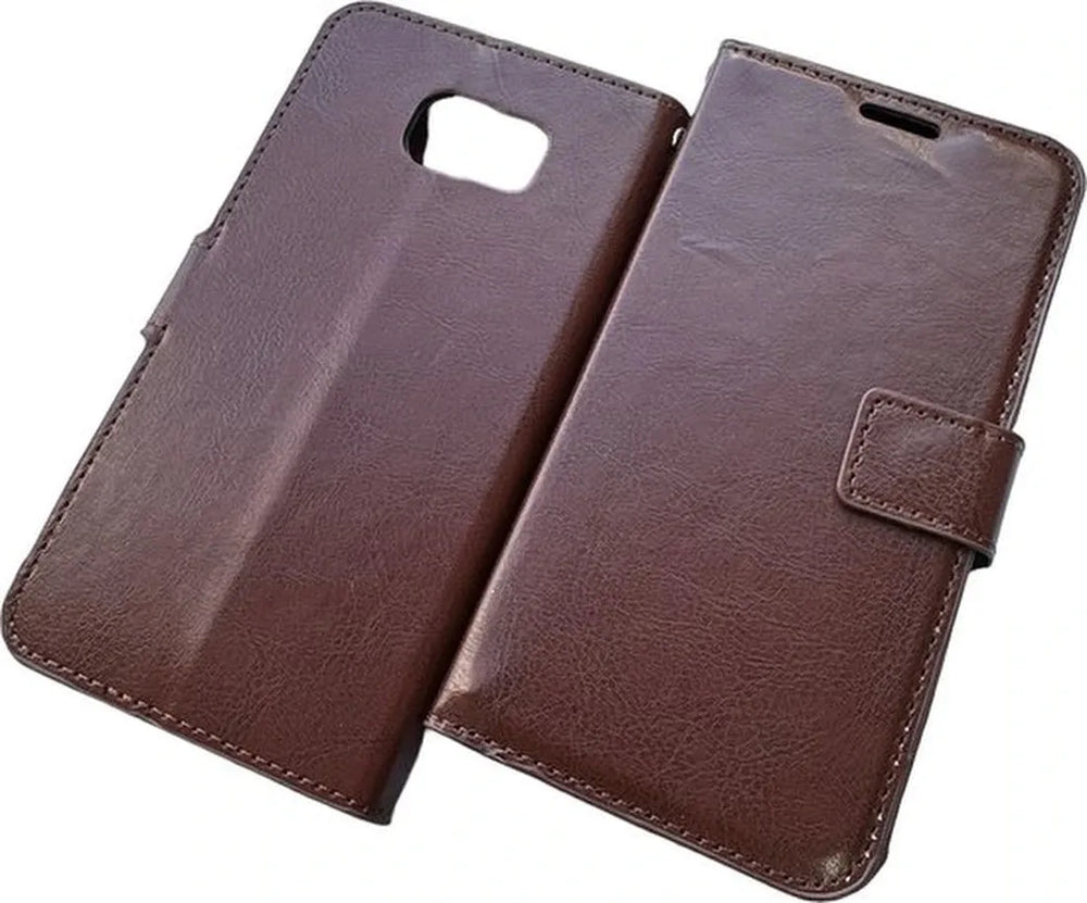 Samsung Galaxy S7 Edge Hoesjes – Portemonnee Book Case – Pasjeshouder – Magneetsluiting – Bruin-Ilumina Benelux