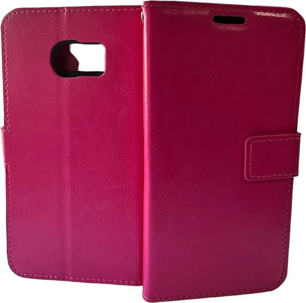 Samsung Galaxy S7 Hoesjes – Portemonnee Book Case – Pasjeshouder – Magneetsluiting – Roze-Ilumina Benelux