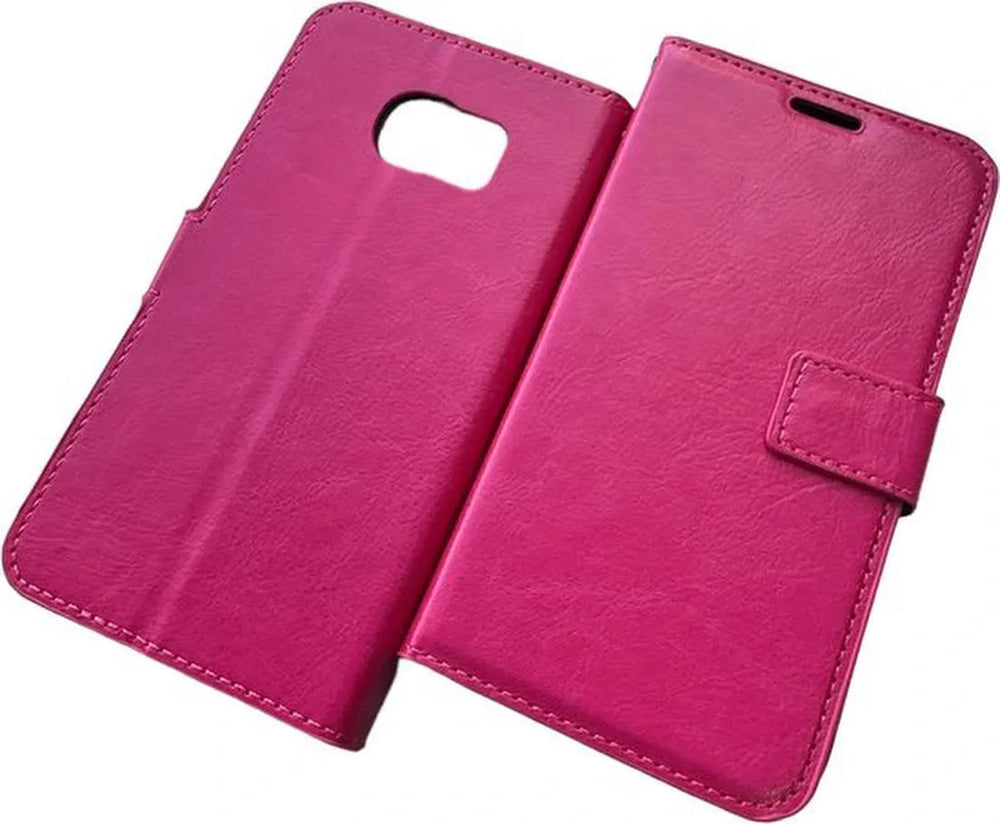 Samsung Galaxy S7 Hoesjes – Portemonnee Book Case – Pasjeshouder – Magneetsluiting – Roze-Ilumina Benelux