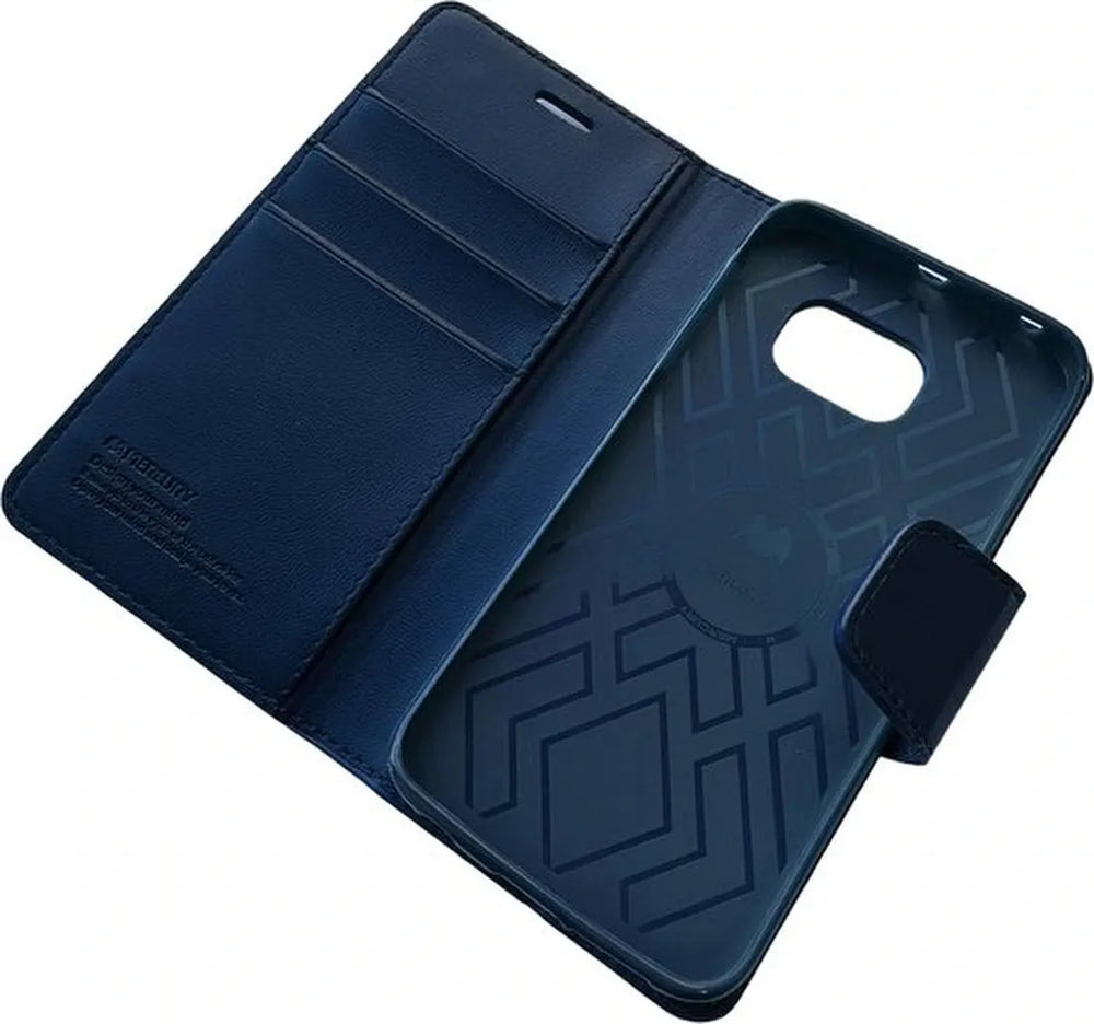 Samsung Galaxy S6 Hoesjes – Portemonnee Book Case – Pasjeshouder – Magneetsluiting – Blauw-Ilumina Benelux