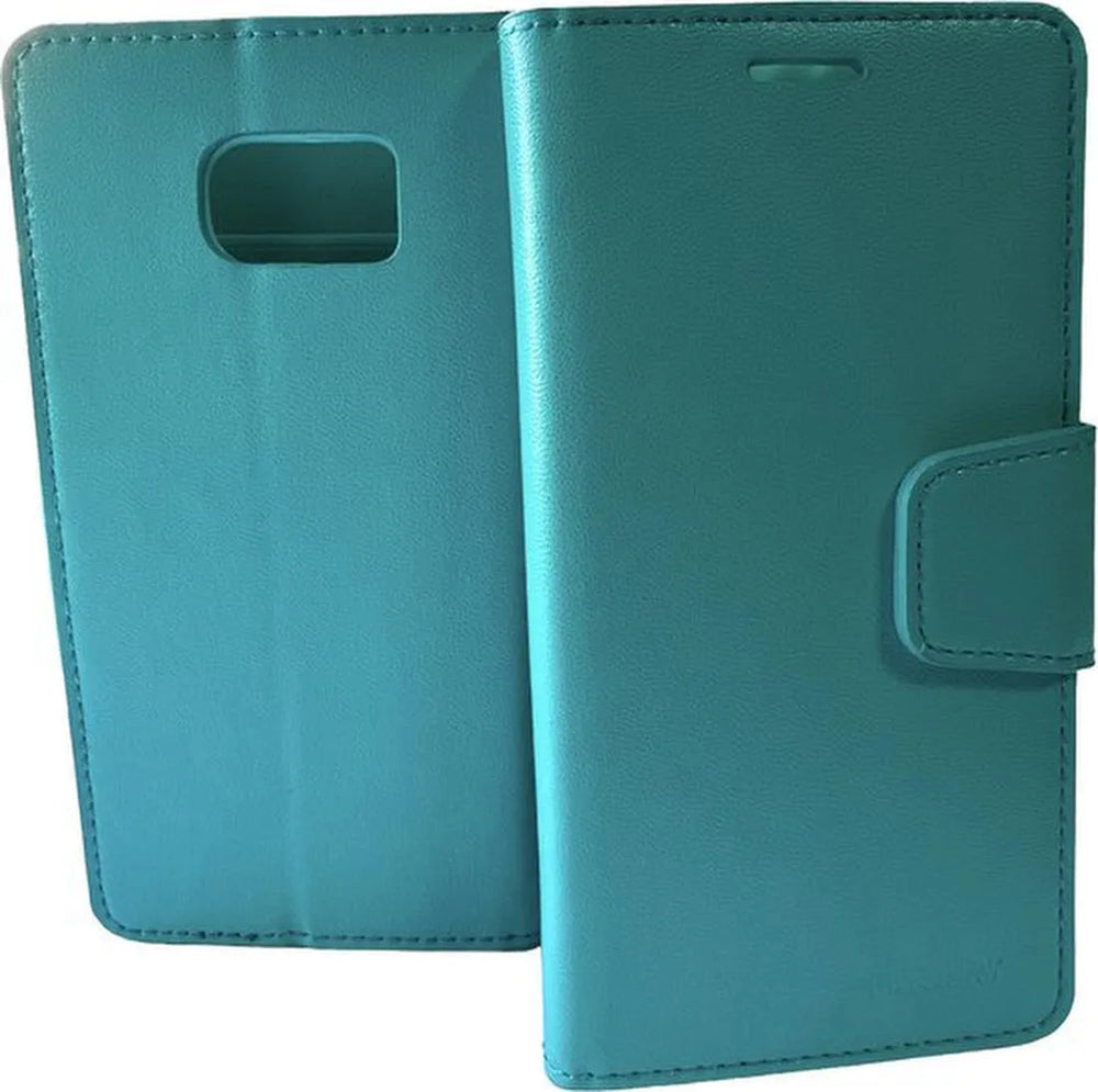 Samsung Galaxy S6 Hoesjes – Portemonnee Book Case – Pasjeshouder – Magneetsluiting – Groen-Ilumina Benelux