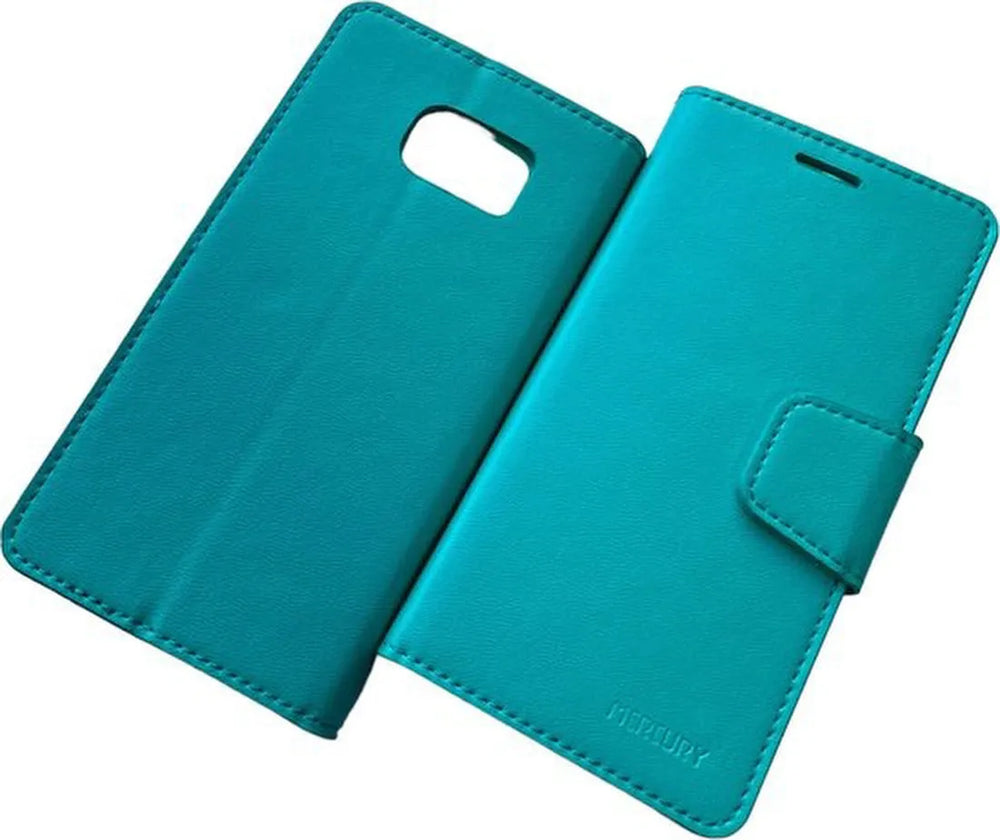 Samsung Galaxy S6 Hoesjes – Portemonnee Book Case – Pasjeshouder – Magneetsluiting – Groen-Ilumina Benelux