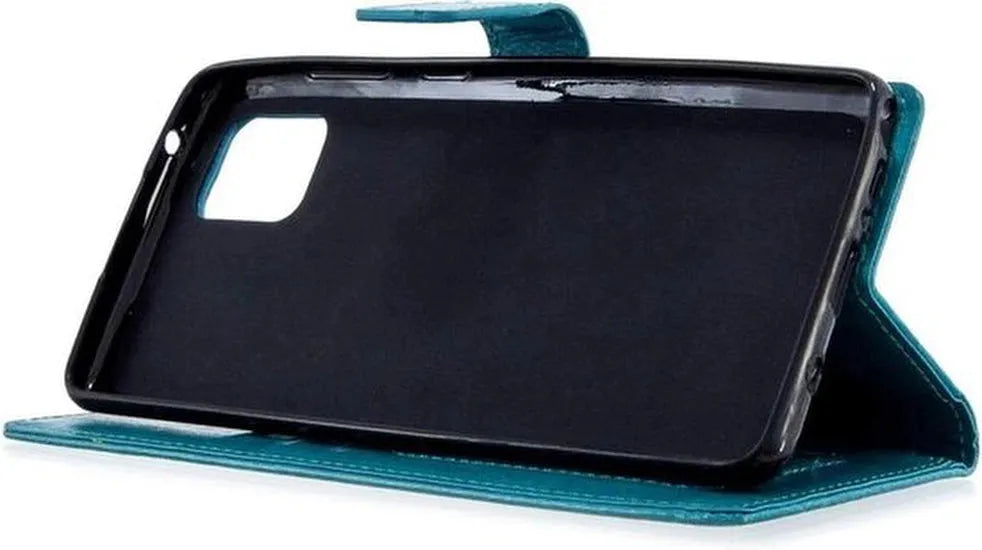 Samsung Galaxy A31 Hoesjes – Portemonnee Book Case – Pasjeshouder – Magneetsluiting – Turquoise-Ilumina Benelux