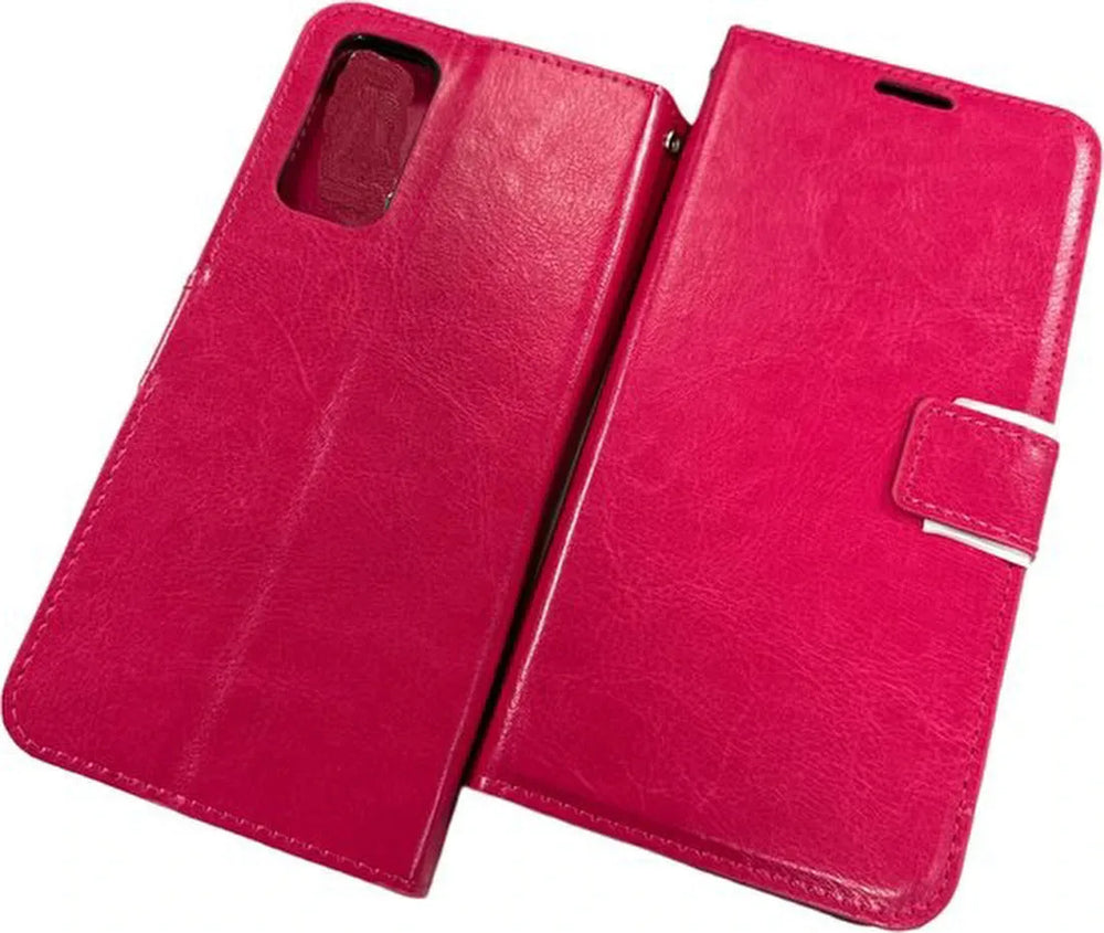 Samsung Galaxy A23 Hoesjes – Portemonnee Hoes – 2 Pack Screenprotector – 4G & 5G – Roze-Ilumina Benelux