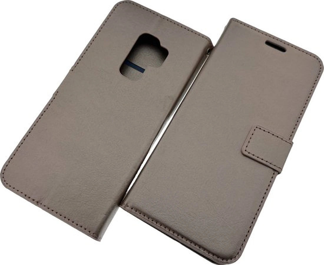 Portemonnee Hoesje - 2 Pack Screenprotector Geschikt voor: Samsung Galaxy S9 - Roségoud