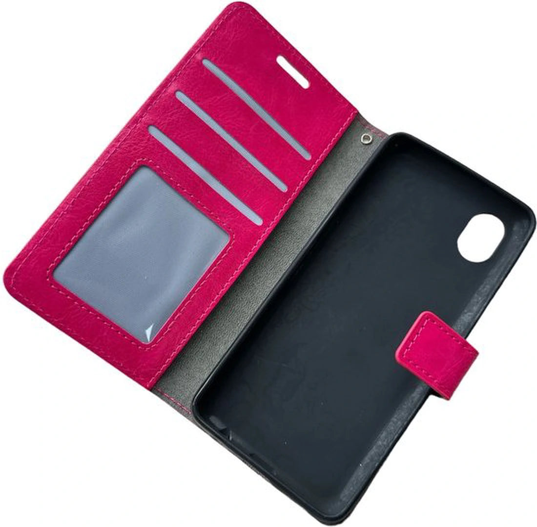 Portemonnee Book Case Hoesje Geschikt voor: Samsung Galaxy A01 Core (2020) - Roze