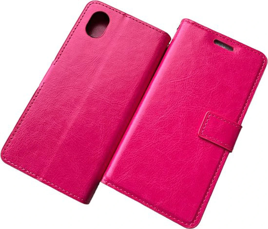Portemonnee Book Case Hoesje Geschikt voor: Samsung Galaxy A01 Core (2020) - Roze