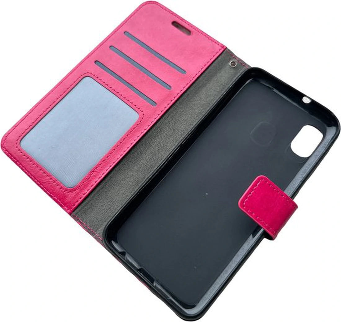 Portemonnee Book Case Hoesje Geschikt voor: Samsung Galaxy A01 - Roze